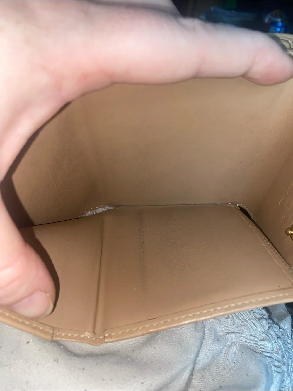 Louis Vuitton Patent Monogram Wallet in Mustard Brown comes w COA